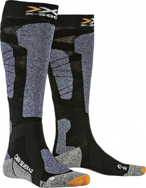 X-Socks X-SOCKS® CARVE SILVER 4.0 BLACK/BLUE MELANGE