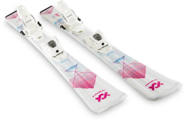 Völkl CHICA + 4.5 VMOTION JR LADY Weiß/Pink - Bild 1