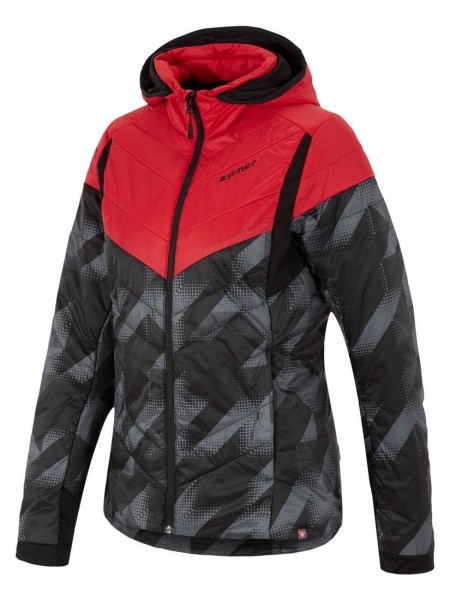 Ziener NAFALDA  Damenskijacke red.black print - Bild 1