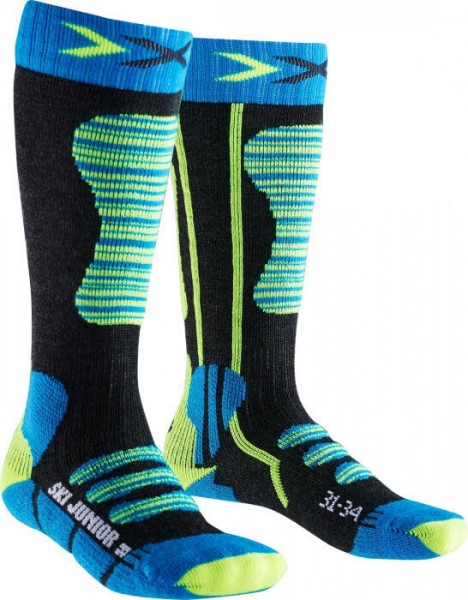 X-Socks SKI Junior Kinderskisocken Turquoise/Yellow