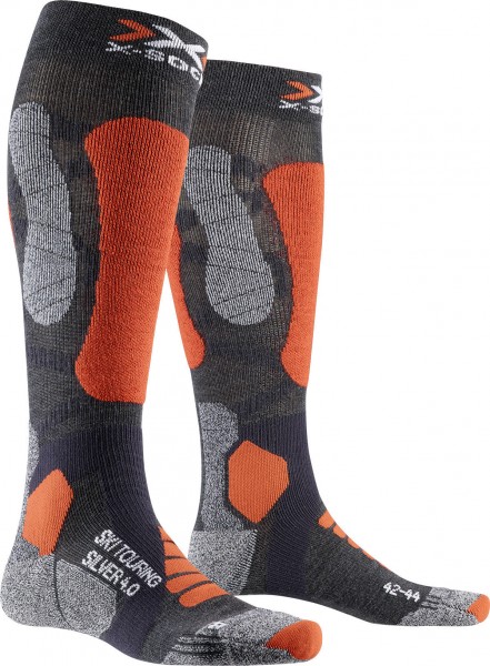 X-Socks X-SOCKS® SKI TOURING SILVER 4.0 ANTHRACITE MELANGE/O