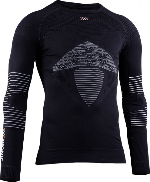 X-Bionic ENERGIZER 4.0 SHIRT LG Back OPALBLACK/ARCTIC