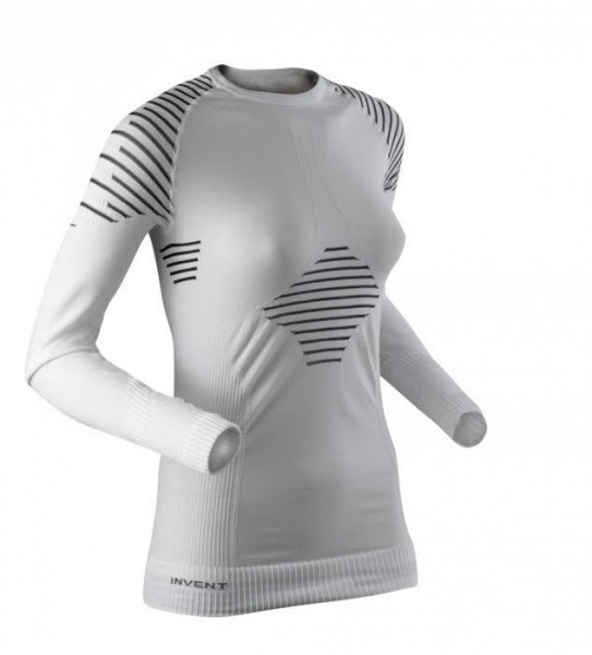 X-Bionic Invent Shirt Long Damen Langarmshir WHITE/BLACK