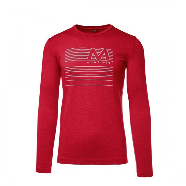 Martini Effort Langarmshirt Herren ruby