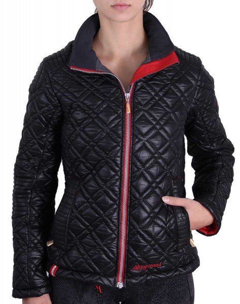 Almgwand 1928 Galzing Damenjacke schwarz/rot