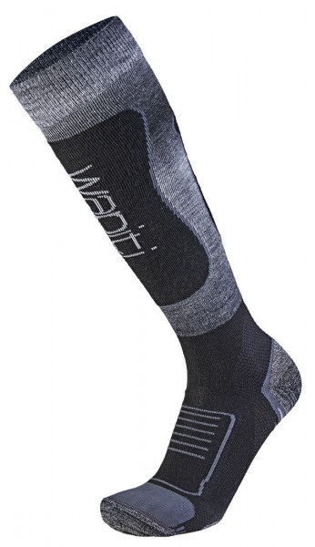 Areco Wapiti W08 Merinoskisocken schwarz-grau batik