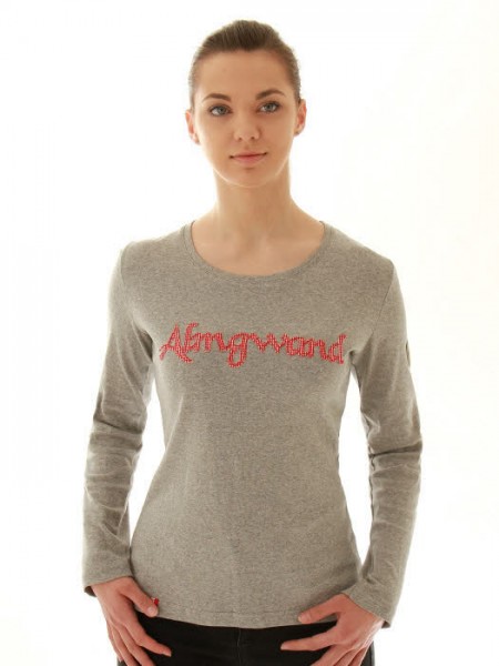 Almgwand 1928 Alpkopf Damen Langarmshirt Grau - Bild 1