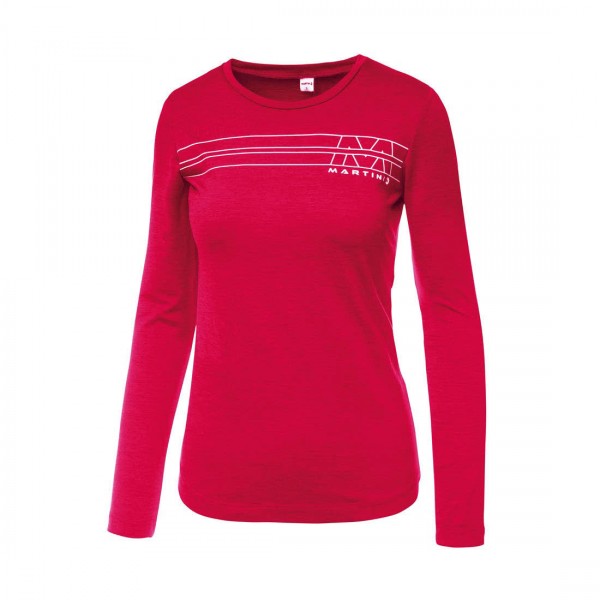 Martini Solid Langarmshirt Damen lipstick