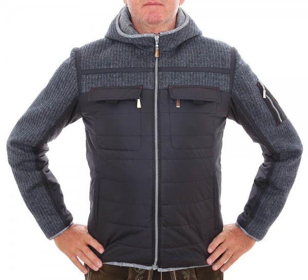 Almgwand 1928 Almkogel Herren Kapuzenjacke marine/d.marine - Bild 1