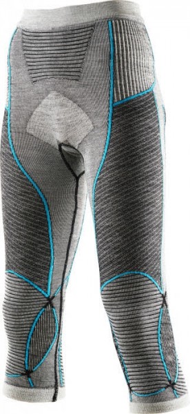 X-Bionic APANI Merino Pants Fastflow medium Black/Grey/Turquoise - Bild 1