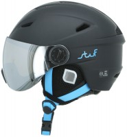 Falke KG VISOR junior Skihelm mit Visier schwarz-blau